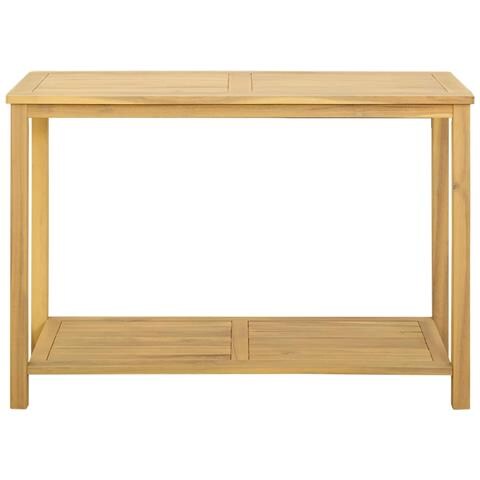 Tavolo consolle da giardino Acacia chiaro 110 x 40 x 75 cm - Foto 2