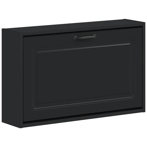 Mobiletto per Scarpe da Muro UTRECHT 71 x 17 x 43 cm Nero - Foto 1