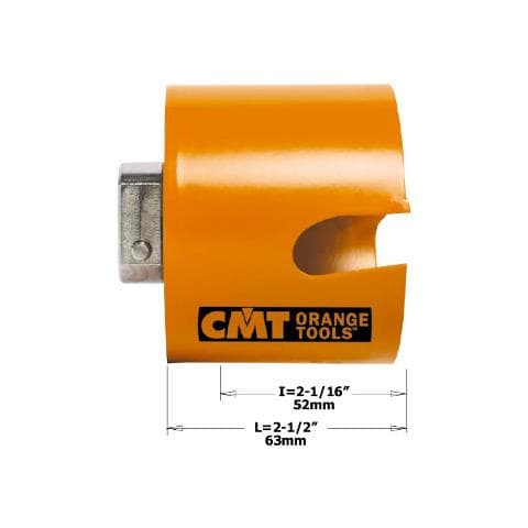 Sega A Tazza Hw Per Legno/plastica H=52 D=35 (1-3/8"") Z1 Dx 550-035 Punta Di Centraggio Non Compresa - Foto 1