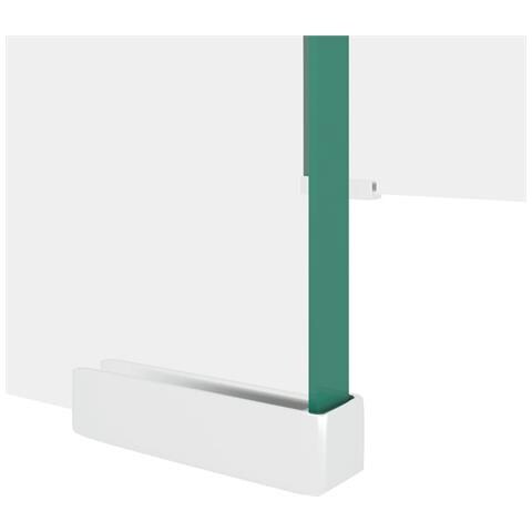 Mobile /Rialzo porta TV in Vetro Bianco 40x25x11 cm - Foto 5