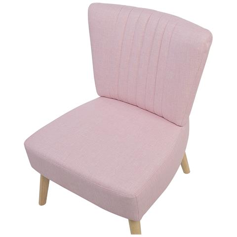 Poltrona In Tessuto Rosa Vaasa - Foto 21