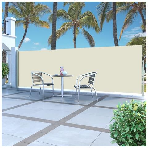 Tenda da Sole Laterale Retrattile 160 x 500 cm Crema - Foto 2