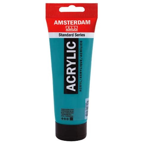 Colori Acrilici Amsterdam Standart Serie 250 Ml -turquoise Blu - Foto 1