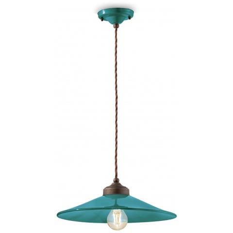Lampada A Sospensione Colors C1631-vpe Colore Blu Petrolio - Foto 1