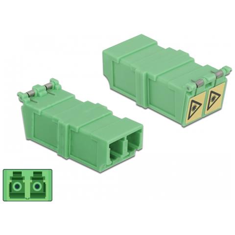 Accoppiatore con protezione laser flip LC Duplex femmina per LC Duplex femmina 4 pezzi - Foto 1