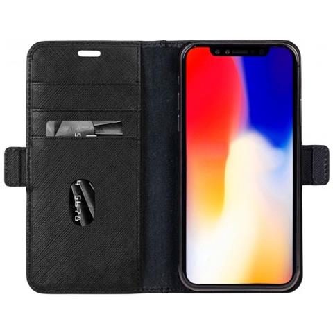 Milano - Custodia A Portafoglio Per Iphone Xs Max - Nera - Foto 1