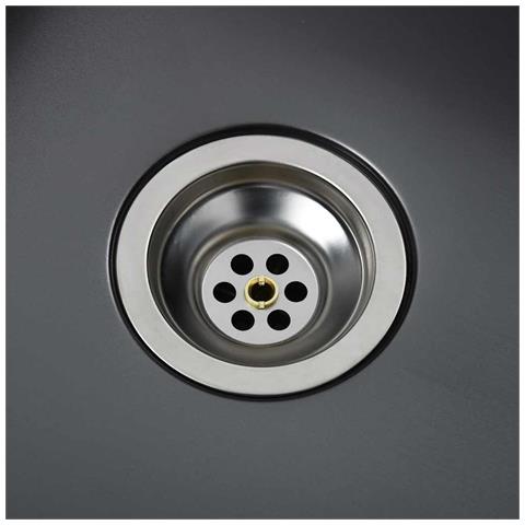 Lavello da Cucina Lavorato a Mano Nero Acciaio Inox - Foto 2