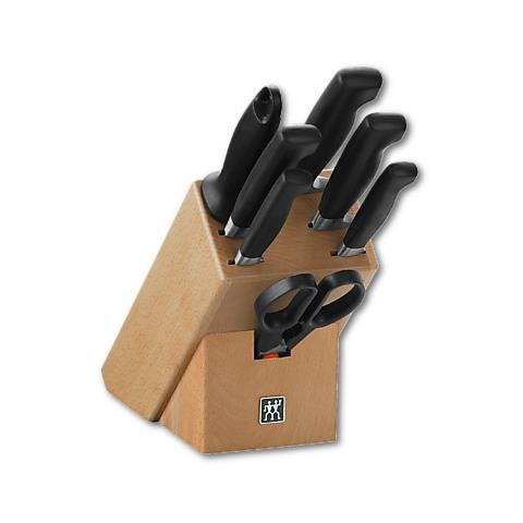 Knife block, 26 cm, 11,5 cm, 30 cm, Acciaio inossidabile, Nero, Acciaio inossidabile - Foto 1