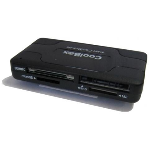 CRE-050, MS Micro (M2) , MS Pro-HG Duo, SD, SDXC, USB 2.0, Nero, 65 x 35 x 15 mm, USB - Foto 1