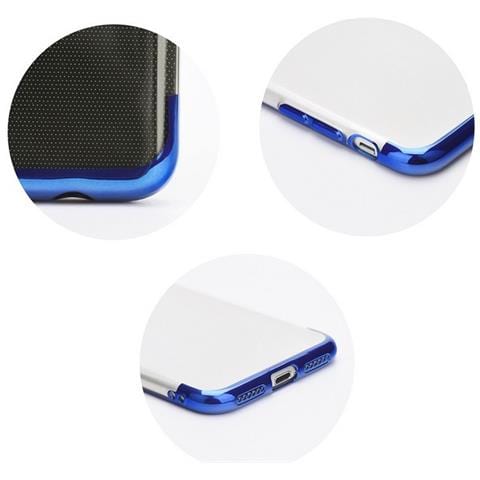 Elctro Slim Custodia Tpu Silicone Cover Case Per Apple Iphone 12 Pro Max Trasparente Blu - Foto 4