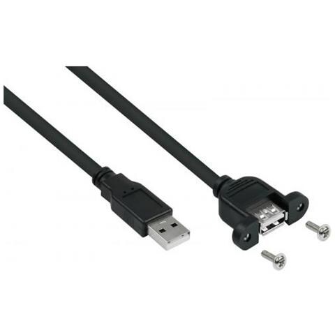 Alcasa Uk20p-aea-003s Cavo Usb 0,3 M Usb 2.0 Usb A Nero - Foto 1