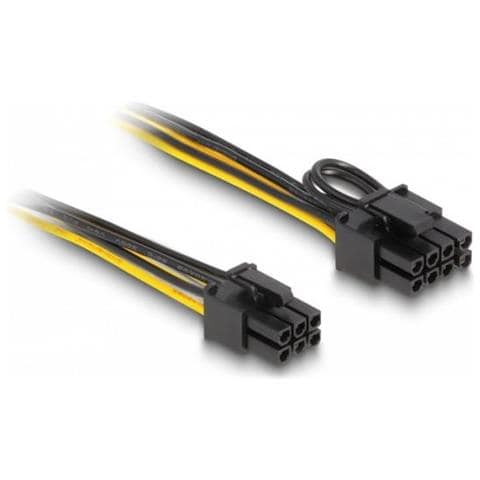 Cavo Di Alimentazione Pci Express 6 Pin Maschio A Pci Express 6 2 Pin Maschio 50 Cm - Foto 1