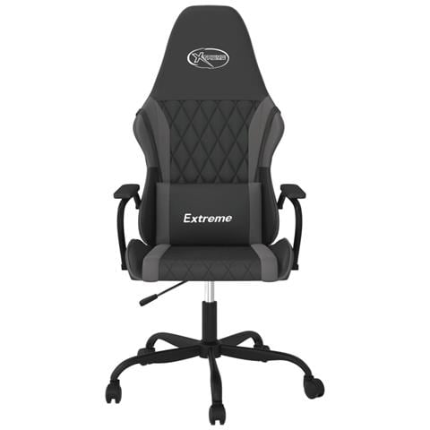 Sedia Da Gaming Massaggiante Nero E Grigio In Similpelle - Foto 2