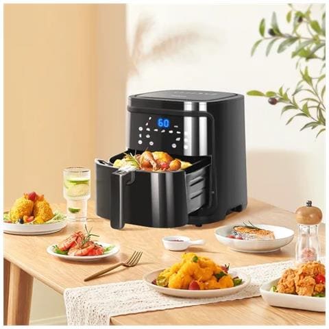 Friggitrice ad Aria Aerofryer 5032 4716 Capacità 7 Litri 1900 Watt Colore Nero - Foto 3
