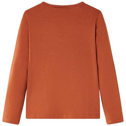 Maglietta Da Bambina A Maniche Lunghe Cognac 128 - Foto 2