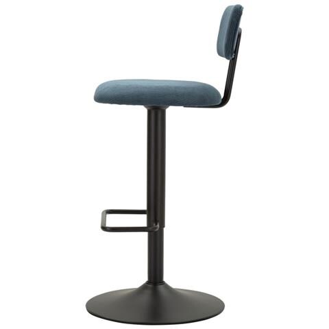 Sgabello Bar Light Navy Cm 41x47,5x85-106,5(seduta Cm 61-83) - Foto 2