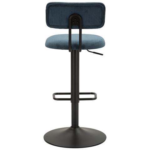 Sgabello Bar Light Navy Cm 41x47,5x85-106,5(seduta Cm 61-83) - Foto 4