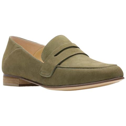 Pure Iris Mocassini Da Donna In Pelle Verde Cachi 41,5 - Foto 2