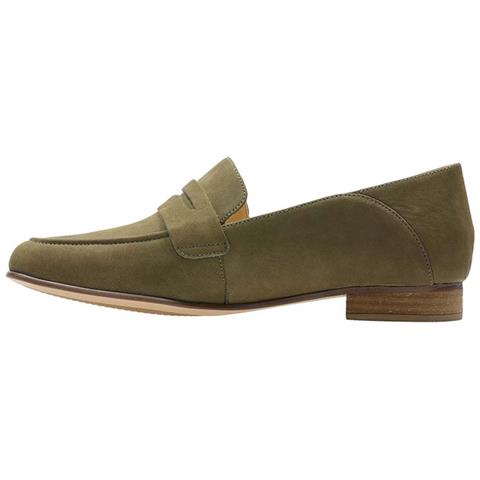 Pure Iris Mocassini Da Donna In Pelle Verde Cachi 41,5 - Foto 3
