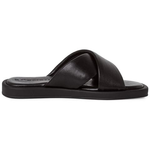 Black Casual Open Slippers Ciabatte Pelle Scarpe Donna Nero Eu 37, 1-27118-42 001 - Foto 3
