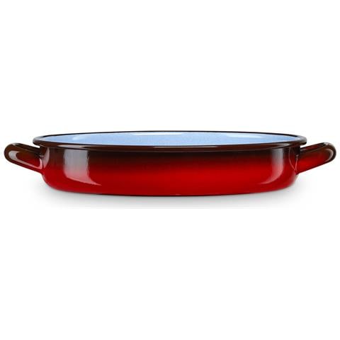 Ignea Mini Casseruola Induzione 14 Cm, Teglia 0,4 L Acciaio Smaltato, Vintage, Fuoco Rosso - Foto 1