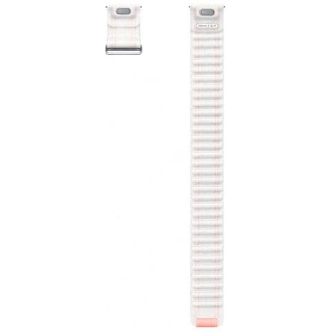 Braccialetto Per Samsung Galaxy Watch 20mm/s/m Comfort Fabric, Bianco - Foto 3