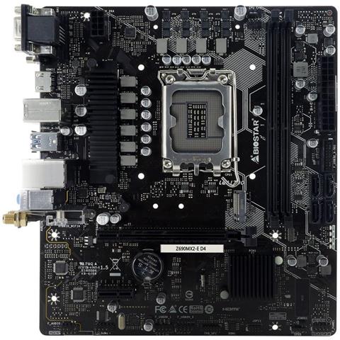 Mb   Z690mx2-e D4 Lga1700 (alder Lake) 2ddr4 Hdmi+dvi+vga Pcie. M2. Matx - Z690mx2-e D4 - Foto 1