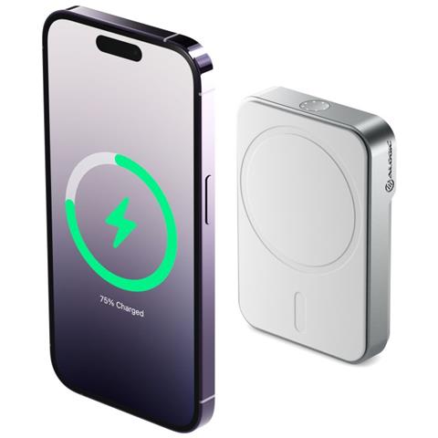 MSPB5KWH batteria portatile 5000 mAh Carica wireless Bianco - Foto 1