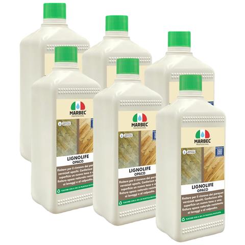 Lignolife Opaco 1ltx6pz - Prodotto Per Parquet Rovinato - Foto 1