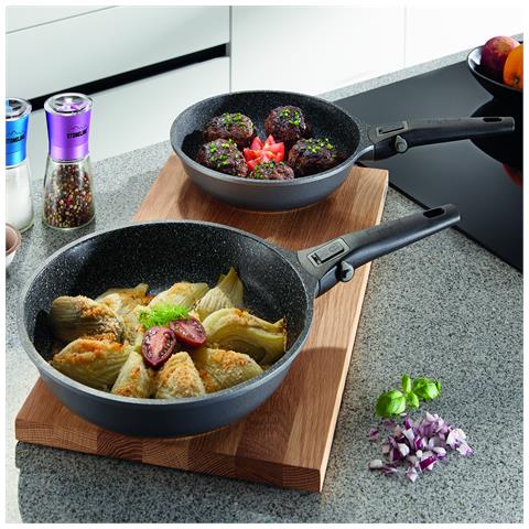 Set Di Padelle, Ghisa D'alluminio, Nero - Foto 2