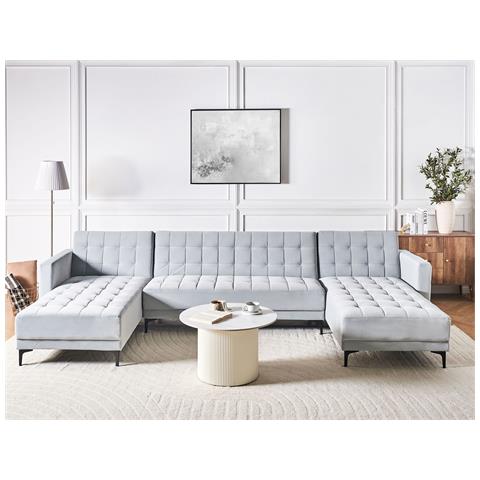 Aberdeen Velluto Grigio Chiaro 5 Posti - Foto 1