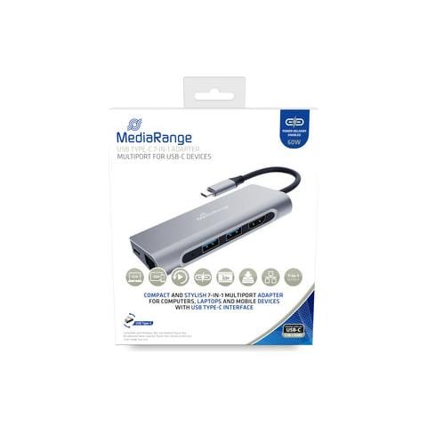 MRCS510 replicatore di porte e docking station per laptop USB 3.2 Gen 1 (3.1 Gen 1) Type-C Argento - Foto 1