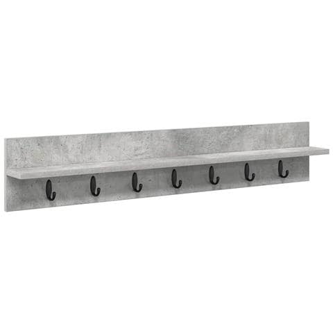 Appendiabiti a muro Grigio cemento 100 x 10.5 x 18 cm - Foto 1
