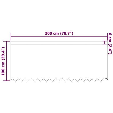 Tende con tende Bianco 200 x 100 cm Poliestere - Foto 8