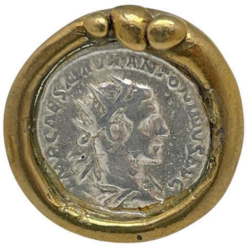 Anello Vintage Con Moneta Mista, Placcato Oro-ottone E Argento, 10µ - Foto 2