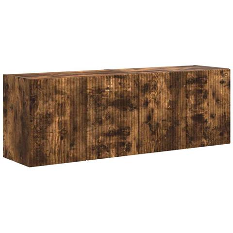 Mobile TV da parete 2 pcs Rovere fumé 59,5 x 31 x 40 cm - Foto 1