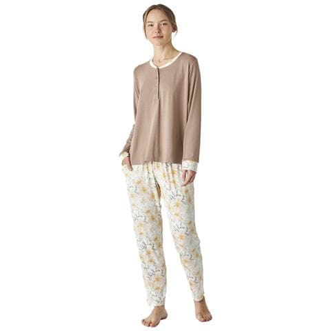 Pigiama Donna Stampato A Maniche Lunghe Jjbep1301 - Foto 1