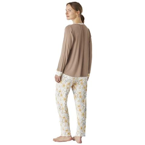 Pigiama Donna Stampato A Maniche Lunghe Jjbep1301 - Foto 3