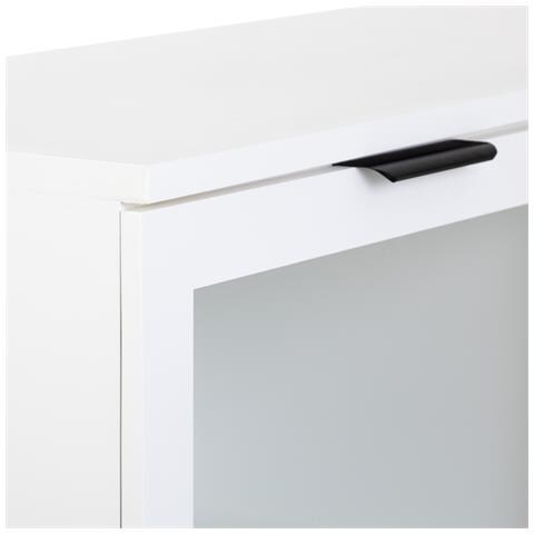 Credenza In Legno Bianco Con 3 Ante E 3 Cassetti 180x42x114h Cm - Foto 8