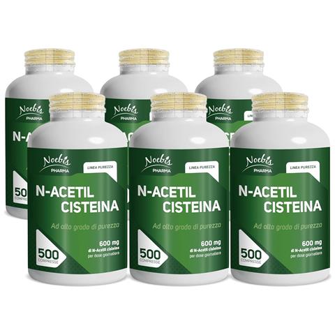 N-Acetil Cisteina 600 mg 500 Compresse - NAC ad Alto Grado di Purezza - Formula Essenziale e Maxi Fornitura (Confezione sestupla) - Foto 1