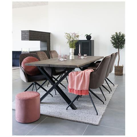 Armadio Melbourne In Acciaio Nero Con 2 Ante A Rete, 80×40×120 Cm - Foto 8