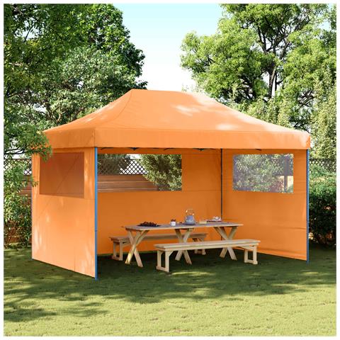 Tenda Party Arancione 292 x 440 x 315 cm Tessuto Oxford - Foto 2