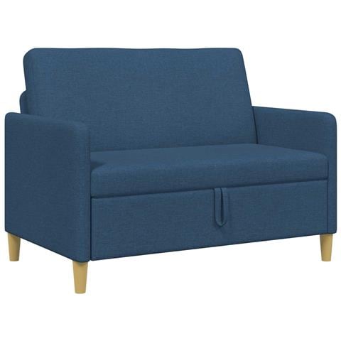 Divano con Storage Blu 122 x 78 x 87 cm Poliestere - Foto 1