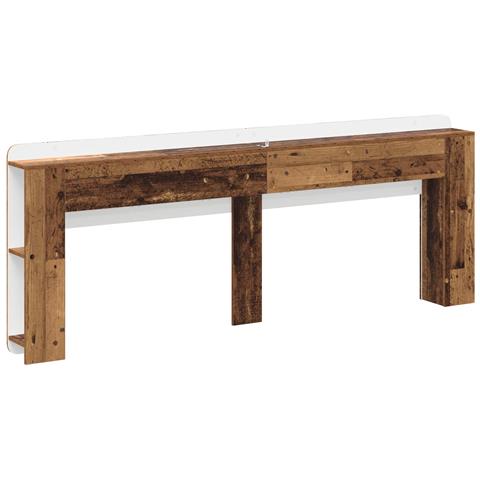 Testata del letto Legno antico Legno ingegnerizzato - Foto 8