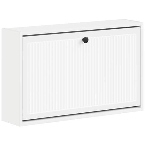 Mobiletto per Scarpe da Muro EDE 71 x 17 x 43 cm Bianco - Foto 1