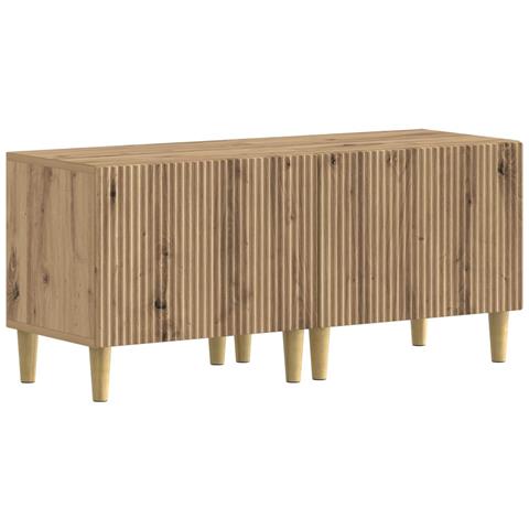 Mobile TV LED a 5 pezzi Rovere Artigianale Legno ingegnerizzato - Foto 2