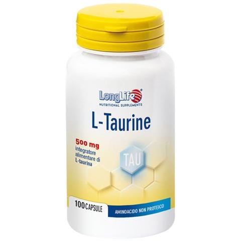 L-Taurine 500 mg 100 Capsule di Gelatina da 6,2 g - Foto 1