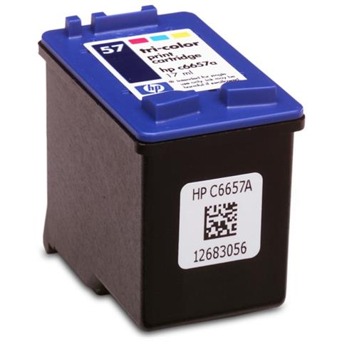 57 Tri-colour Inkjet Print Cartridge cartuccia d'inchiostro Originale Ciano, Magenta, Giallo - Foto 3