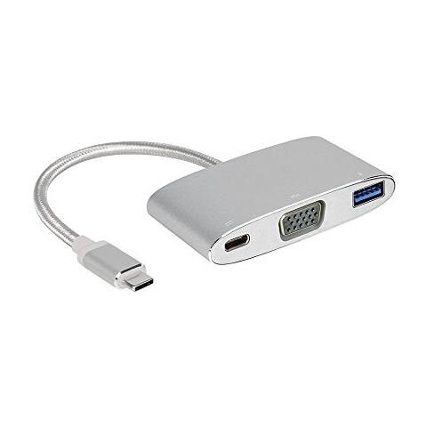 MagiCable USB-C to VGA Multiport adatt. argento - Foto 1