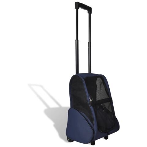 Trolley Trasportino per Animali Pieghevole Multifunzione Blu - Foto 1